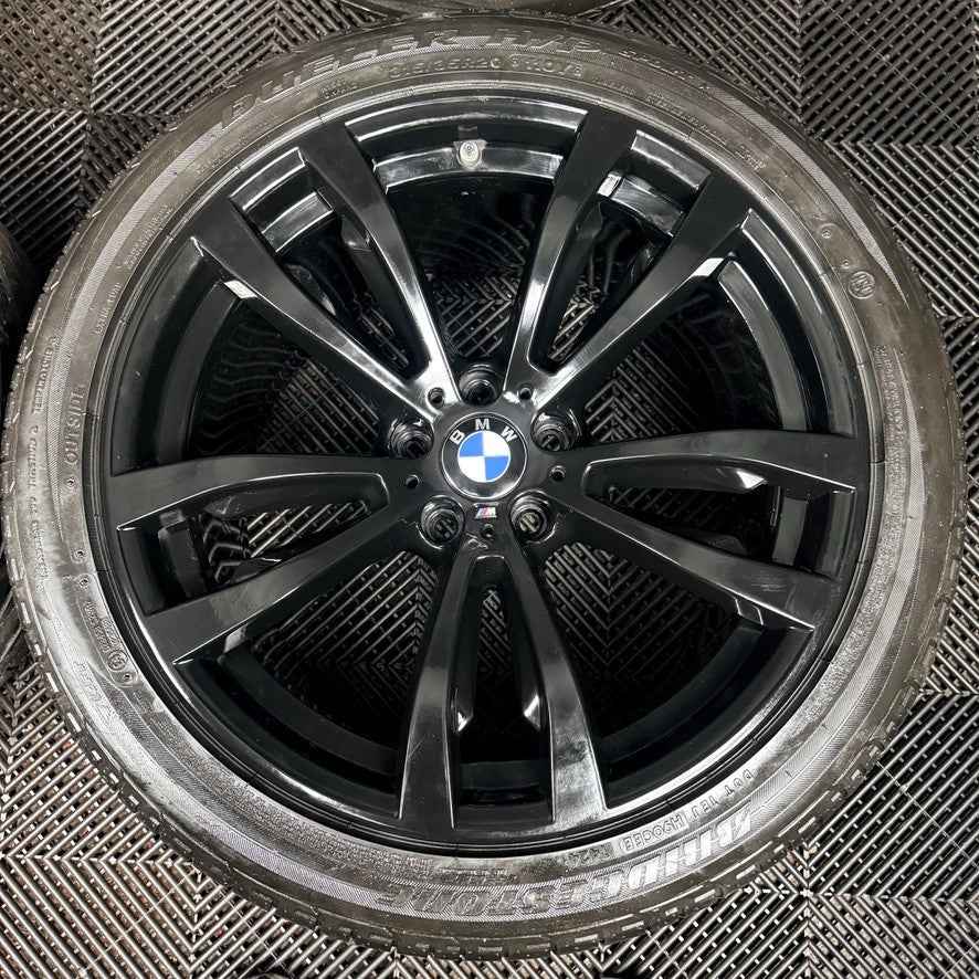 20'' BMW X5 F15 X6 F16 469 Black M Sport Alloy Wheels Tyres Alloys Genuine