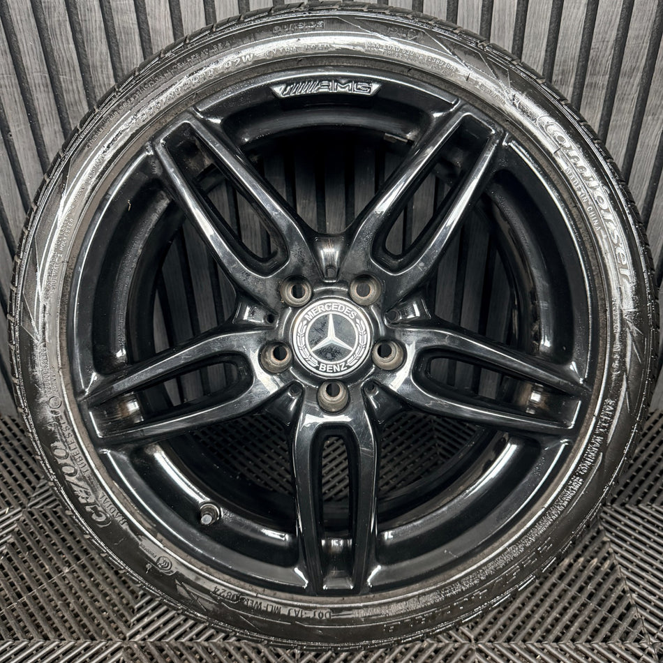1X 18'' Mercedes AMG A Class CLA Black W176 Alloy Wheel Tyre A1764010700 Genuine