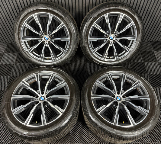 20'' GENUINE BMW X5 X6 G05 G06 740M SPORT ALLOYS WHEELS ALLOYS TYRES