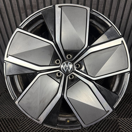 1X 21'' GENUINE VW TOUAREG LEEDS R LINE CR7 MK3 ALLOY WHEEL SINGLE 760601025AJ
