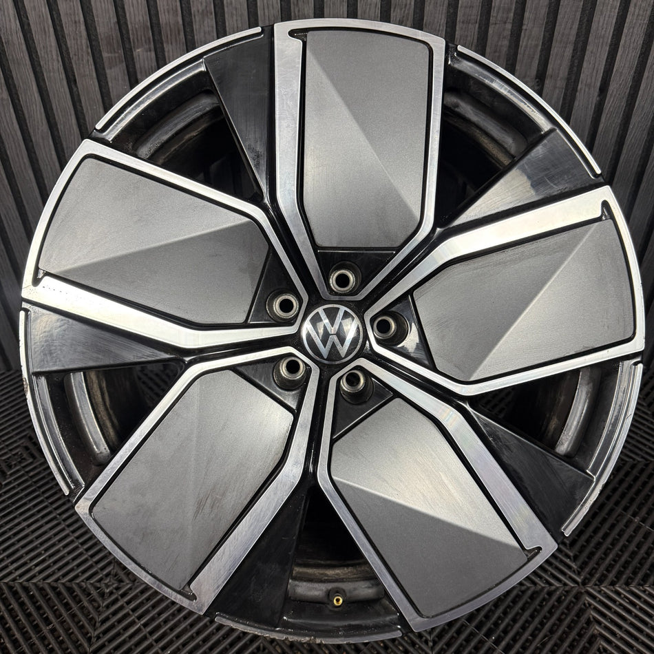 1X 21'' GENUINE VW TOUAREG LEEDS R LINE CR7 MK3 ALLOY WHEEL SINGLE 760601025AJ