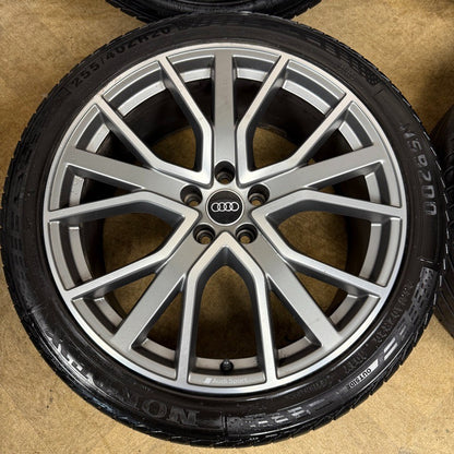 20'' GENUINE AUDI S6 A6 C8 S LINE RS GREY ALLOY WHEELS TYRES ALLOYS 4K0601025AB