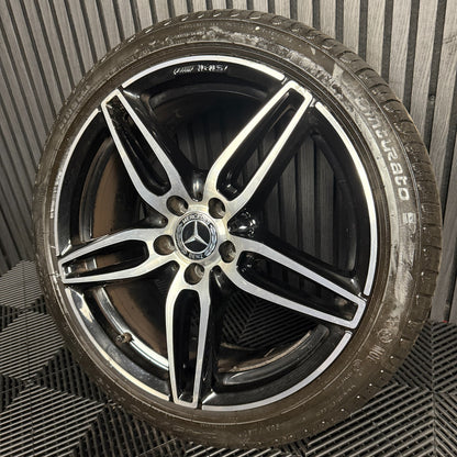 1X 19" GENUINE AMG MERCEDES E CLASS BLACK ALLOY WHEEL W213 A2134012000 FRONT