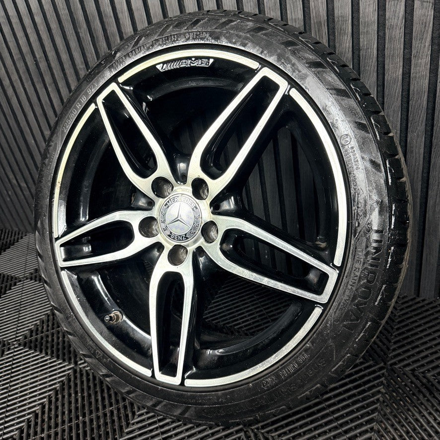 1X 18'' Mercedes AMG A Class CLA Black W176 Alloy Wheel Tyre A1764010700 Genuine