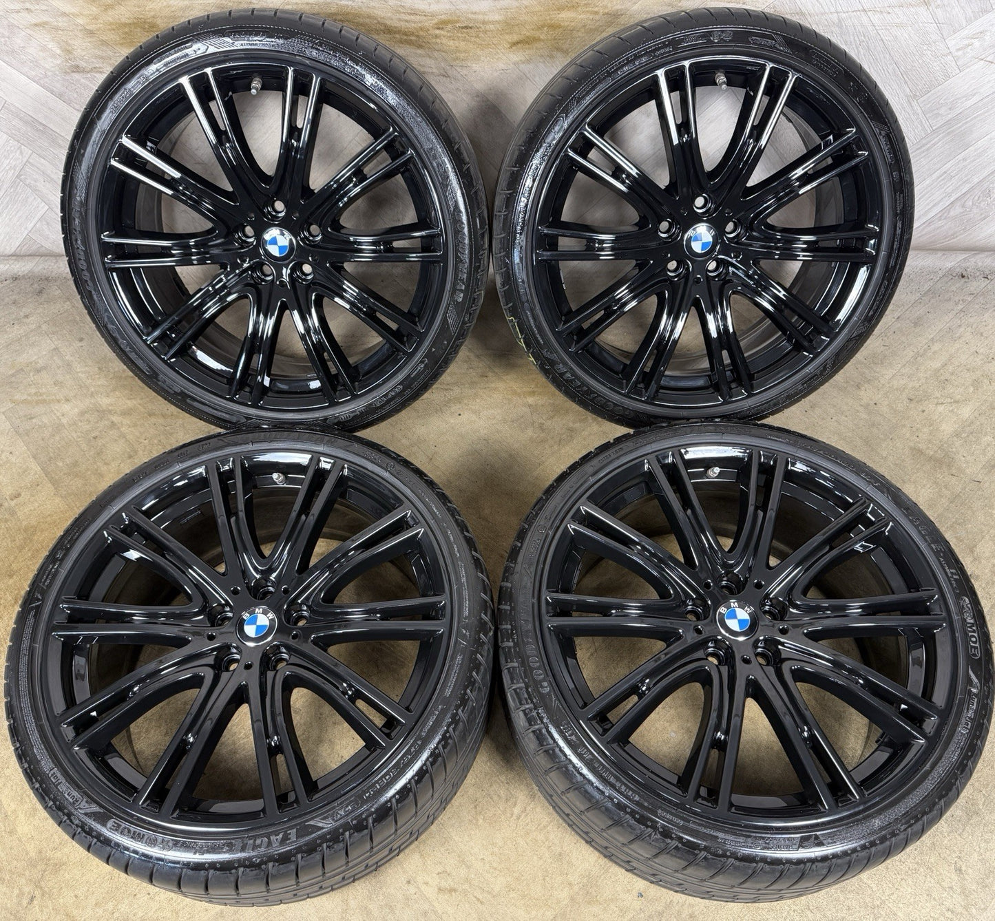20'' GENUINE BMW 5 SERIES 759  BLACK M SPORT G30 G31 ALLOY WHEELS TYRES