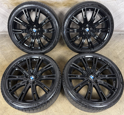 20'' GENUINE BMW 5 SERIES 759  BLACK M SPORT G30 G31 ALLOY WHEELS TYRES