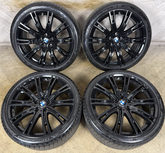 20'' GENUINE BMW 5 SERIES 759  BLACK M SPORT G30 G31 ALLOY WHEELS TYRES
