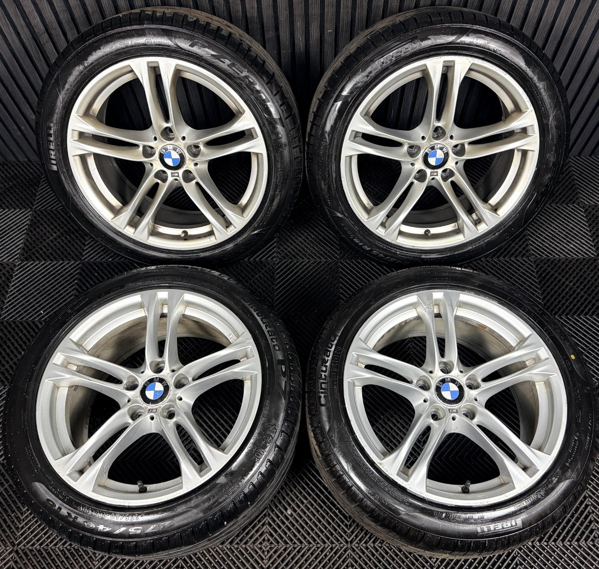 18'' BMW 5 Series 613 Silver M Sport F10 F11 Alloy Wheels Tyres Alloys Genuine