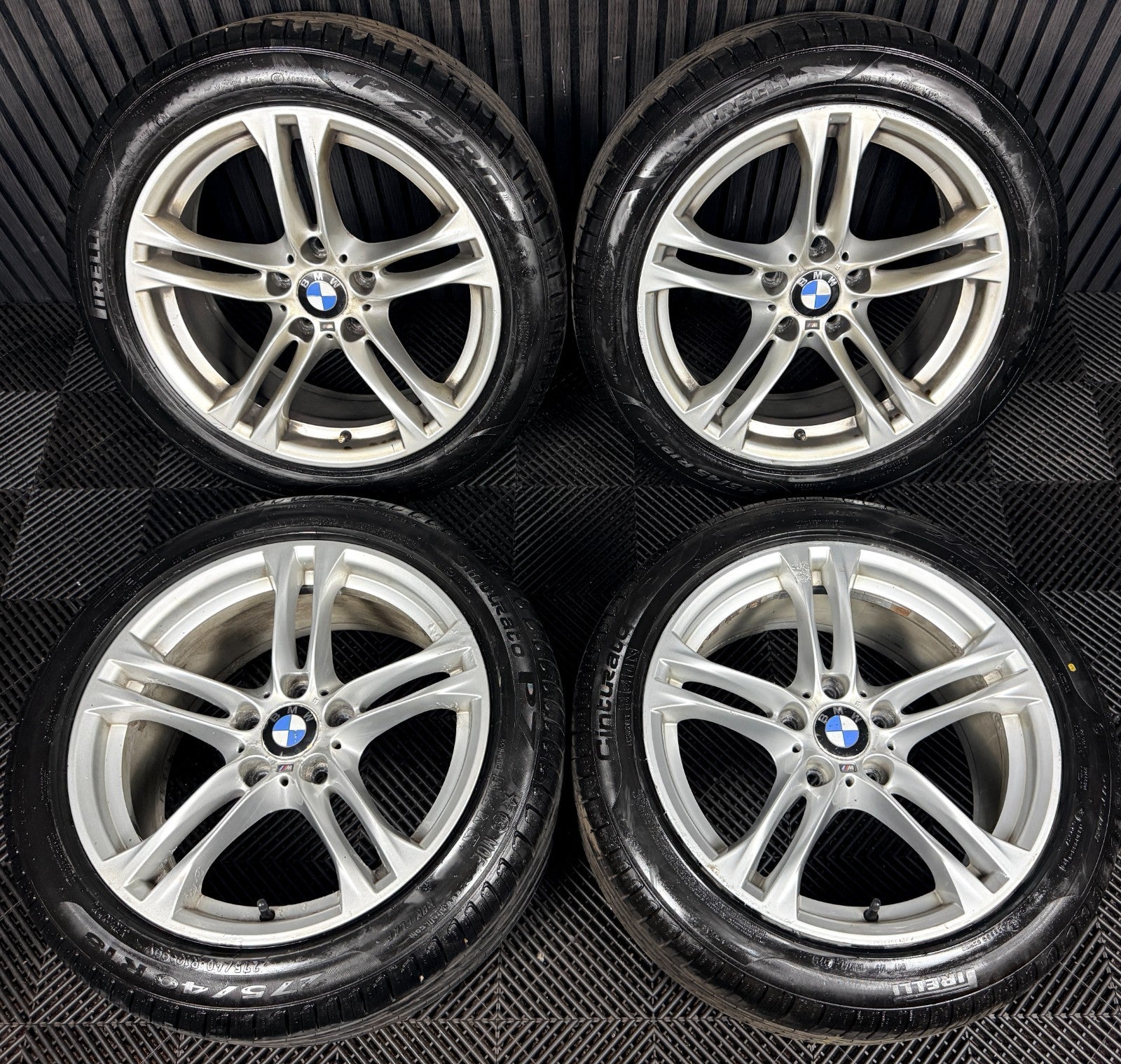18'' BMW 5 Series 613 Silver M Sport F10 F11 Alloy Wheels Tyres Alloys Genuine