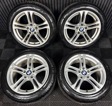 18'' BMW 5 Series 613 Silver M Sport F10 F11 Alloy Wheels Tyres Alloys Genuine