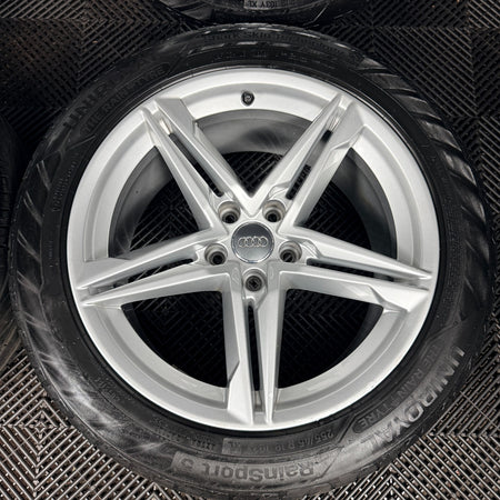 18" Audi A7 Star Spoke Silver Alloy Wheels Tyres 8W0601025DE 5x112 Genuine