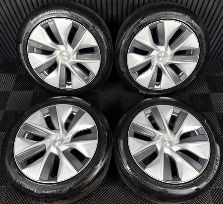 19'' Tesla Model Y Silver With Caps Alloys Wheels 1188222-00-B Genuine