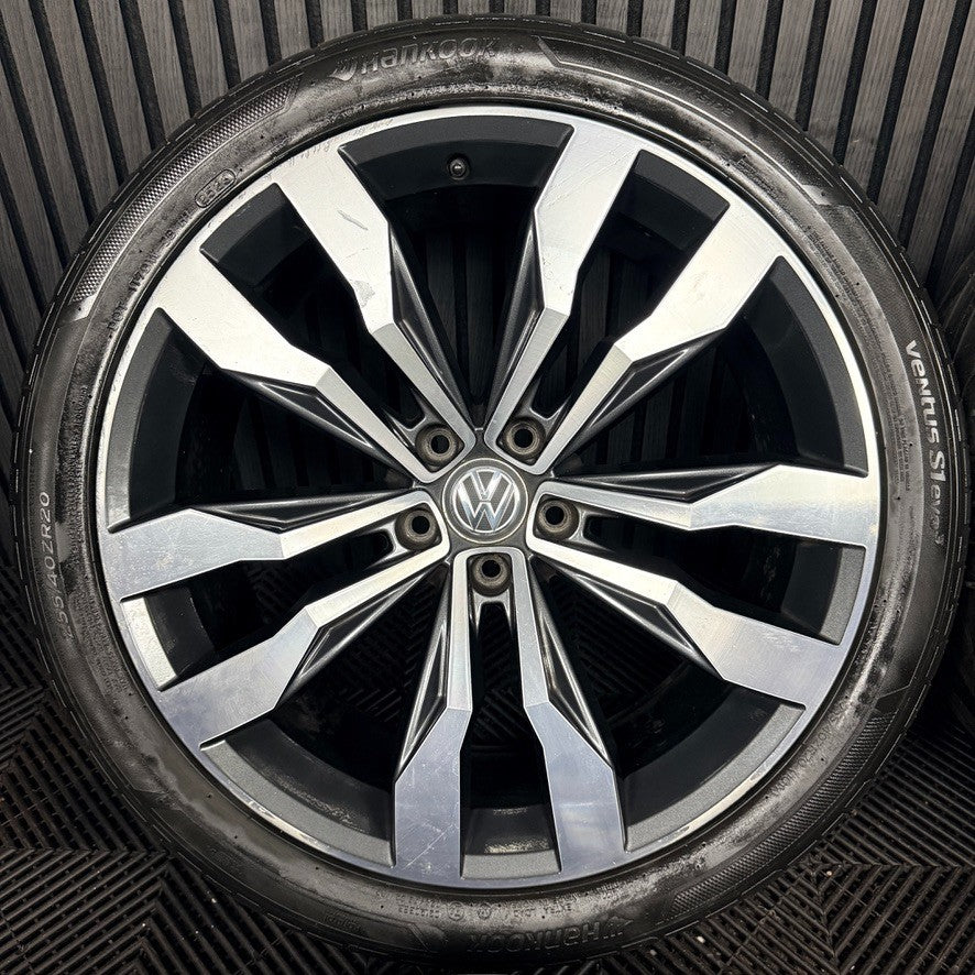 20'' VW Tiguan R Line Suzuka Grey Dc Alloy Wheels Tyre Alloys 5NA601025G Genuine