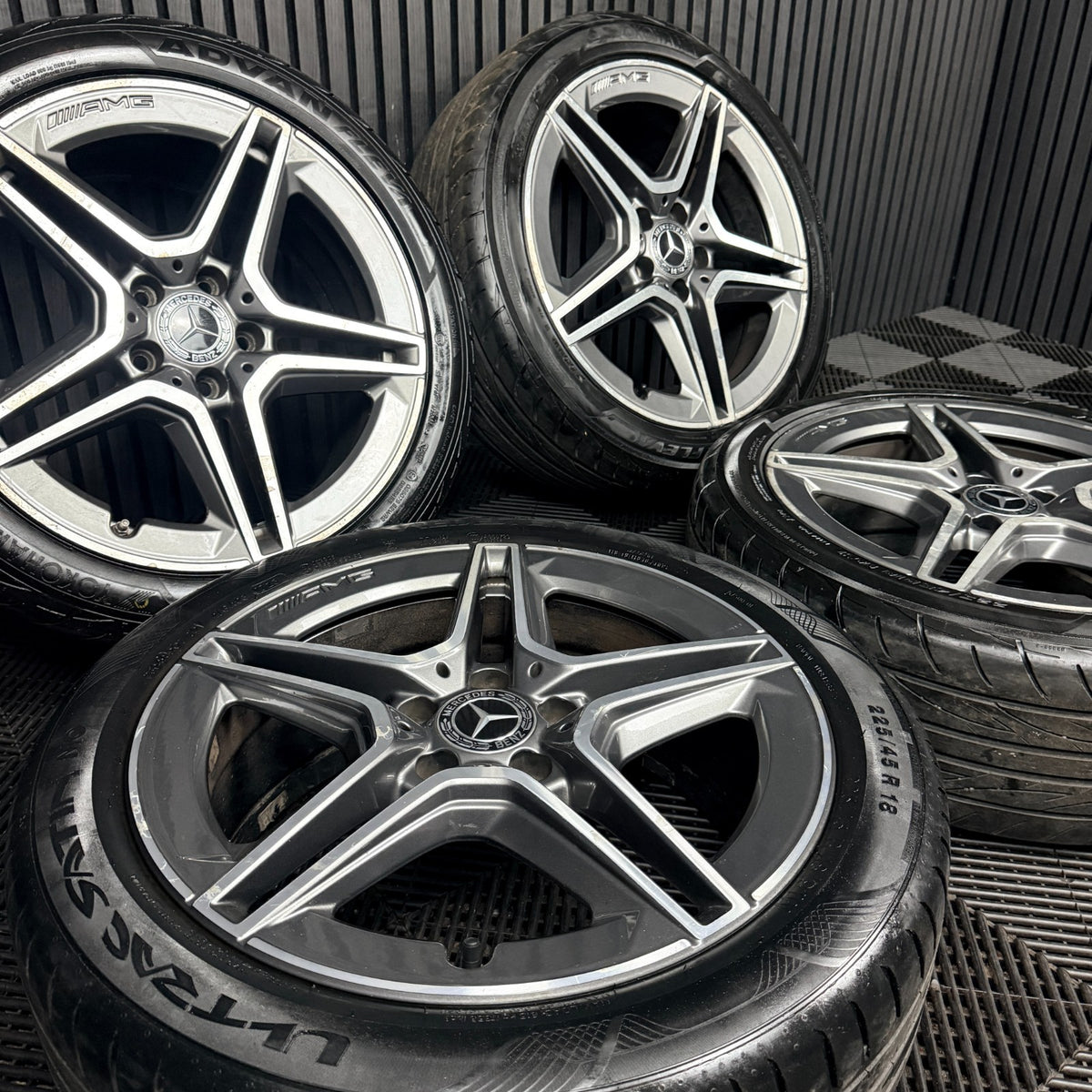 18'' Mercedes Amg A Class Cla B Alloy Wheels Tyres Alloys W177 Genuine