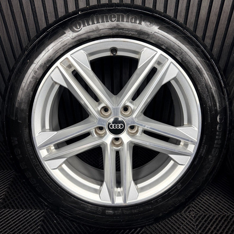 19'' Audi Q5 5 Double Spoke S Line Alloy Wheels Tyres 5X112 80A601025G Genuine