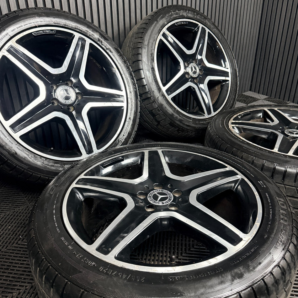 20” Mercedes AMG ML GLE Black DC Alloy Wheels Tyres W166 Genuine A1664012002