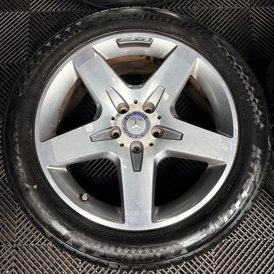 18'' AMG Mercedes GLA Silver 5 Spoke Wheels Tyres Alloys A1564010500 Genuine