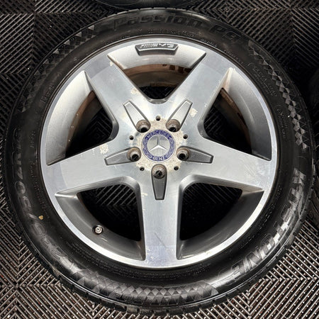18'' AMG Mercedes GLA Silver 5 Spoke Wheels Tyres Alloys A1564010500 Genuine