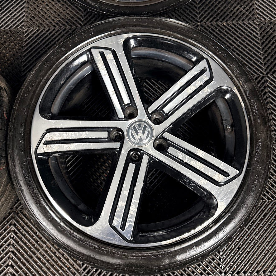 18" VW Golf R GTI Mk7 GT GTD Cadiz Wheels Tyre Alloy 5G0601025DQ Genuine