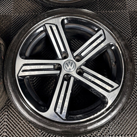 18" VW Golf R GTI Mk7 GT GTD Cadiz Wheels Tyre Alloy 5G0601025DQ Genuine