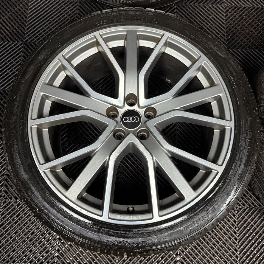 20'' GENUINE AUDI S6 A6 S LINE BLACK EDITION C8 ALLOYS WHEELS TYRES 4K0601025AB