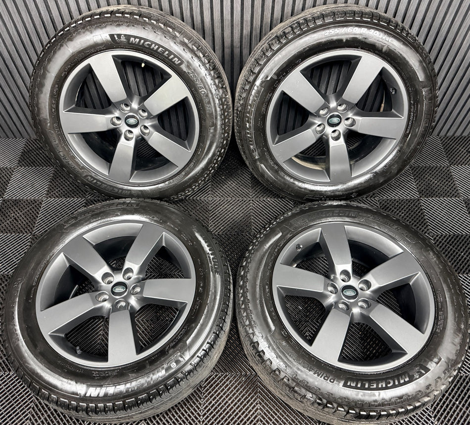 20'' Land Rover Defender 5 Spoke Grey 5098 Alloy Wheels Tyres Alloys Genuine
