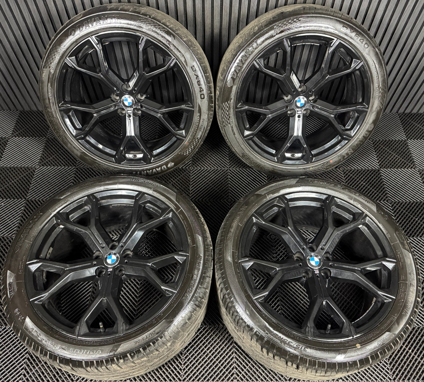 21'' GENUINE BMW X5 X6 G05 G06 741M BLACK M SPORT ALLOYS WHEELS ALLOYS TYRES