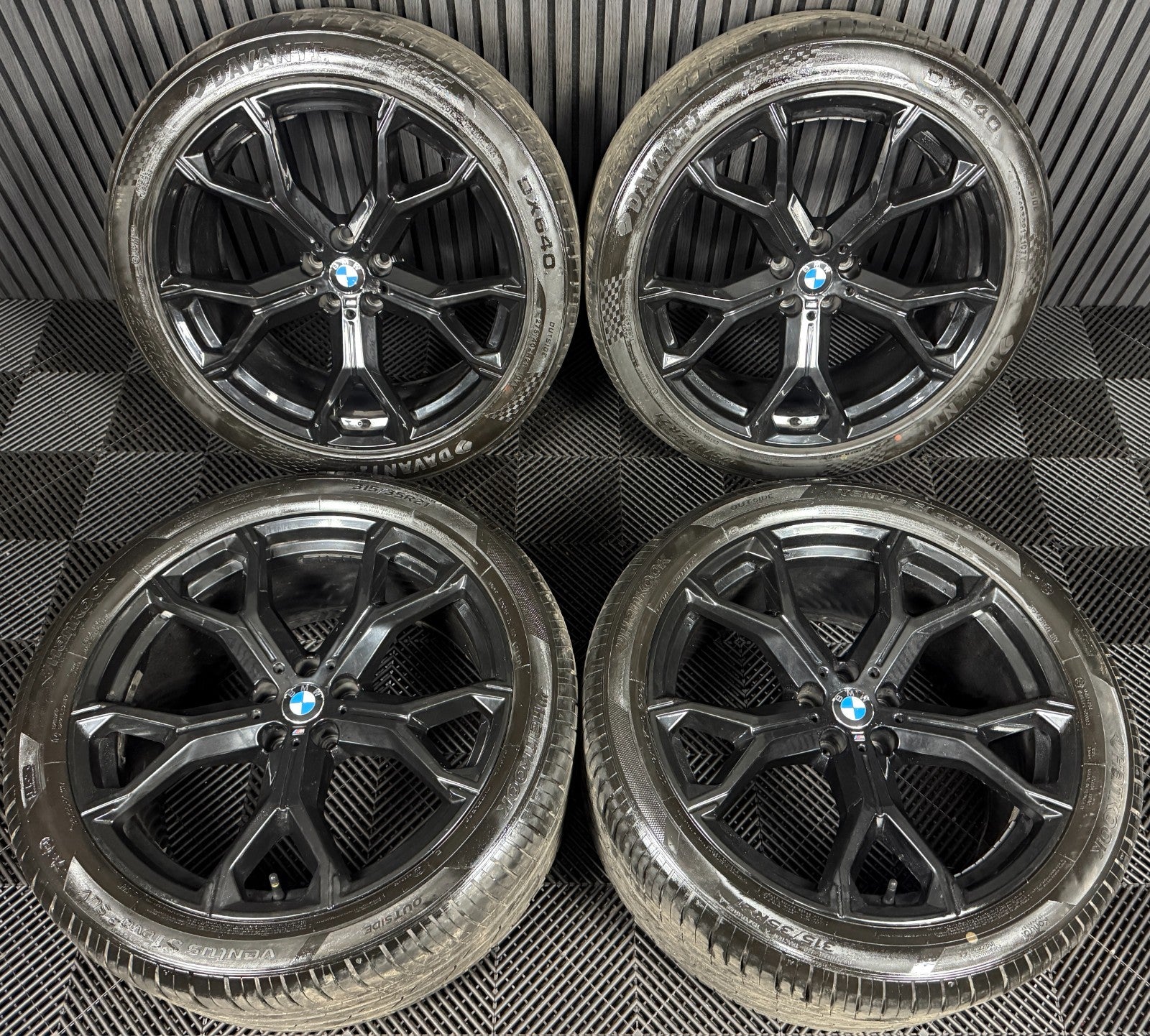 21'' GENUINE BMW X5 X6 G05 G06 741M BLACK M SPORT ALLOYS WHEELS ALLOYS TYRES