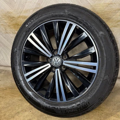 1X 18'' GENUINE VW TIGUAN PATAGONIA GREY ALLOY TYRE WHEEL SINGLE 5NA601025AB