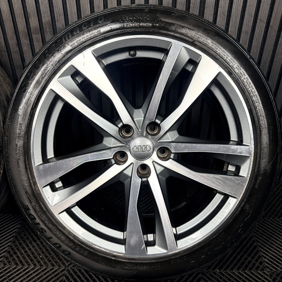 19'' Audi A6 C8 S Line 5 Double Spoke Alloy Wheels Tyres 4K0601025H Genuine