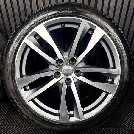 19'' Audi A6 C8 S Line 5 Double Spoke Alloy Wheels Tyres 4K0601025H Genuine