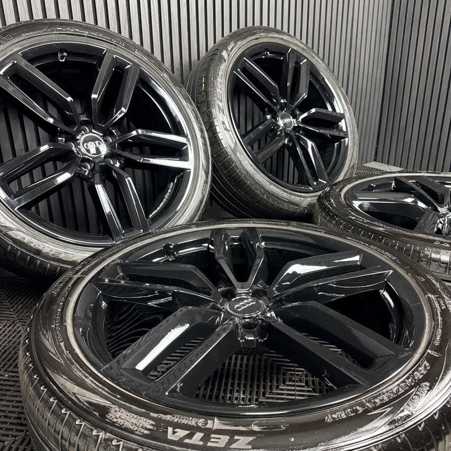 21'' Audi SQ5 Q5 S Line Black Alloy Wheels Tyres 8R0601025CP Genuine