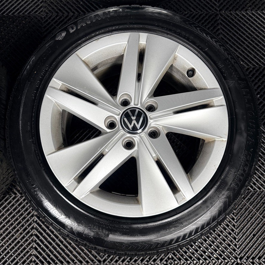 16’’ VW Golf Mk8 Norfolk Mk7 Mk6 Alloy Wheels Tyres 5H0601025 Genuine