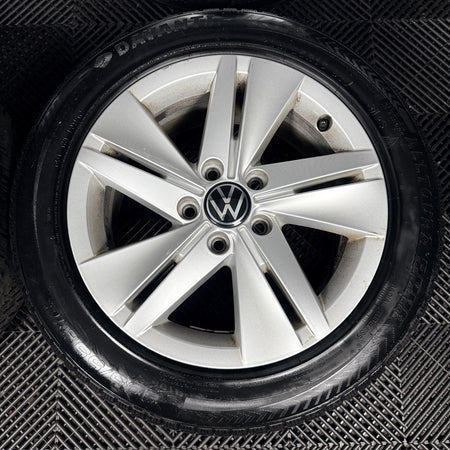 16’’ VW Golf Mk8 Norfolk Mk7 Mk6 Alloy Wheels Tyres 5H0601025 Genuine