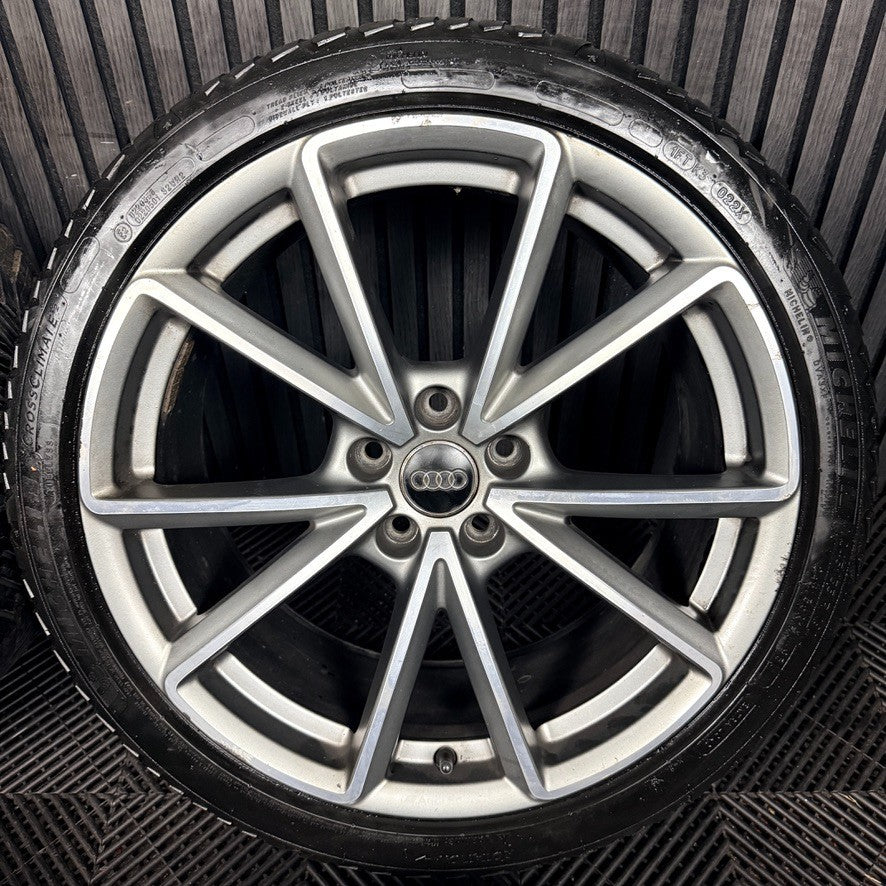 19'' Audi A4 S Line Grey DC B8 B9 Alloy Wheels Alloys Tyres 8W0601025BD Genuine