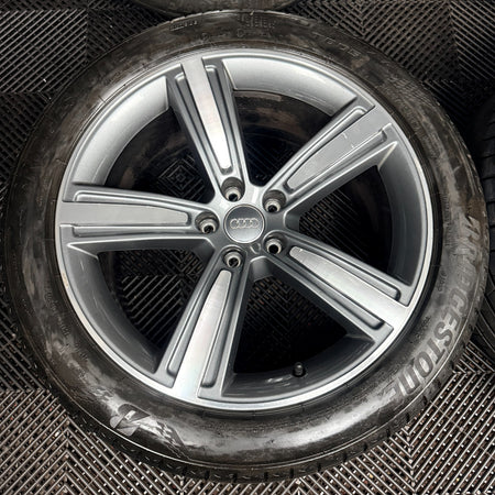 19’’ Audi A8 Grey DC 5 Spoke D5 4n Alloy Wheels Tyres 4N0601025N Genuine