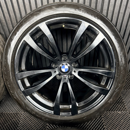 20'' BMW X5 F15 X6 F16 469 Satin Black M Sport Alloy Wheels Tyres Alloys Genuine