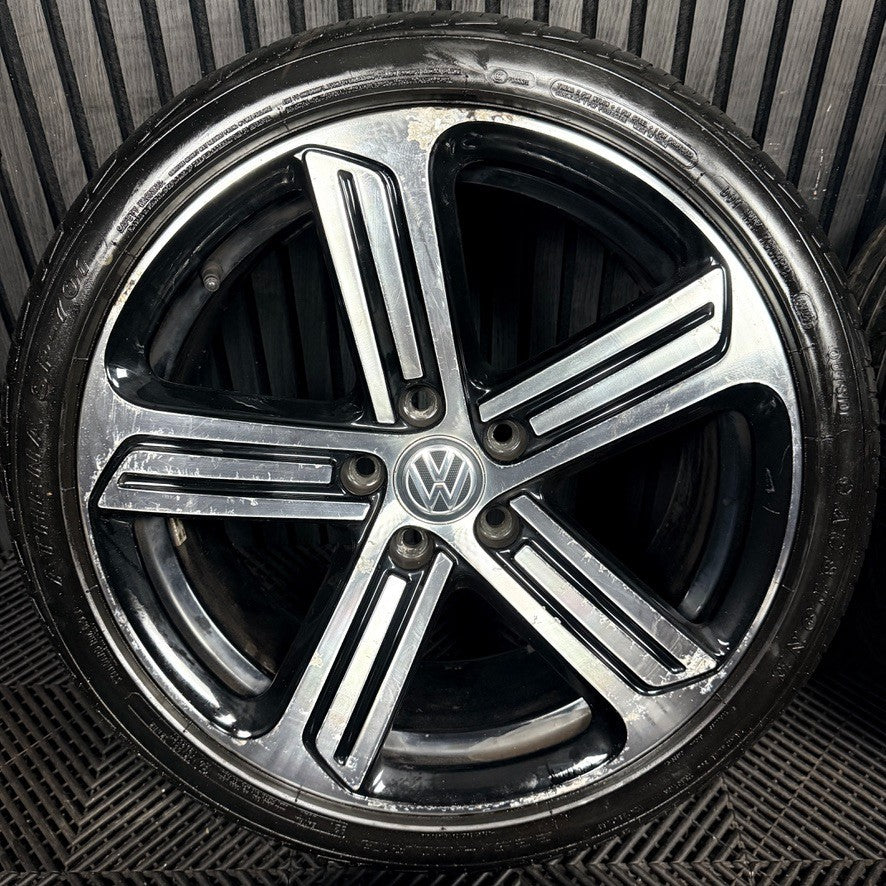 18" VW Golf R GTI Mk7 GT GTD Cadiz Wheels Tyre Alloy 5G0601025DQ Genuine
