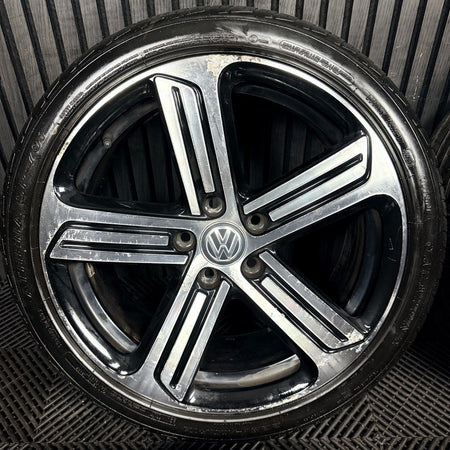 18" VW Golf R GTI Mk7 GT GTD Cadiz Wheels Tyre Alloy 5G0601025DQ Genuine