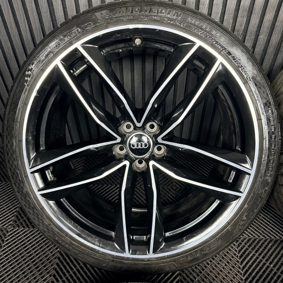 21" Audi RS6 4G RS C7 Alloy Wheels Michelin Pilot Tyres 4G0601025CG Genuine