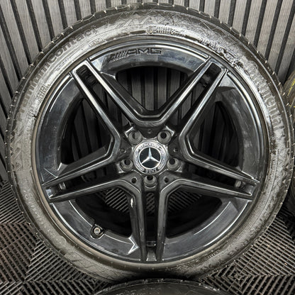 18'' GENUINE MERCEDES AMG A CLASS BLACK CLA B ALLOY WHEELS TYRES ALLOYS W177