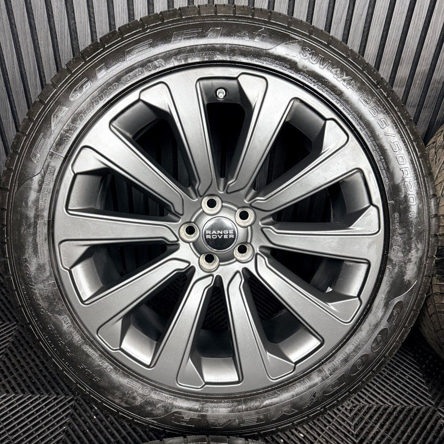 20'' Range Rover Velar Multispoke Satin Grey 1032 Land Alloy Wheel Tyres Genuine