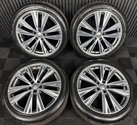 20'' Audi A6 C8 S Line 5 Double Spoke Alloy Wheels Tyres 4K0601025J Genuine