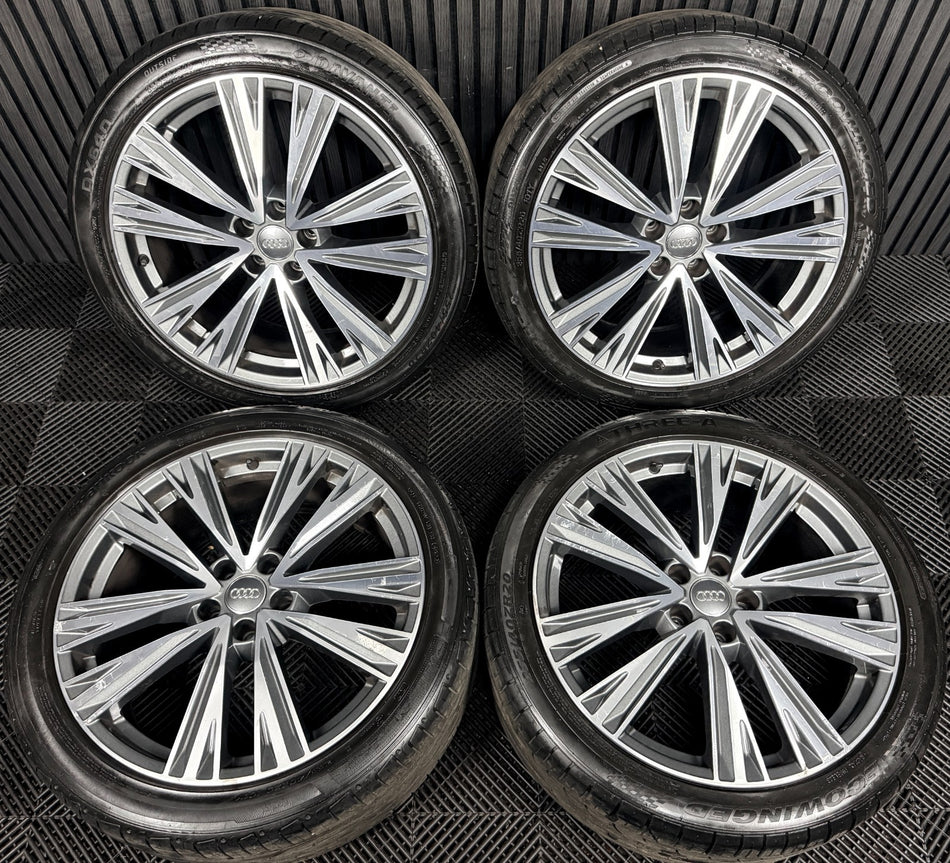 20'' Audi A6 C8 S Line 5 Double Spoke Alloy Wheels Tyres 4K0601025J Genuine