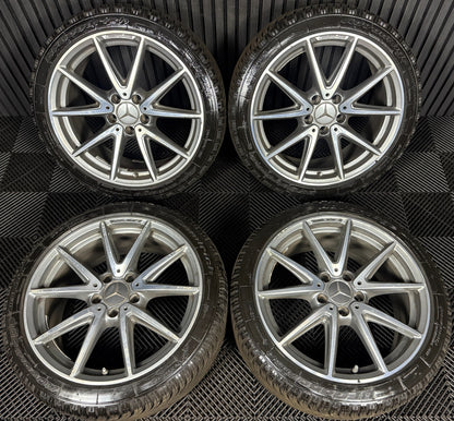 18" GENUINE MERCEDES AMG A CLASS CLA A45 CLA45 A35 WHEELS TYRES ALLOYS W176