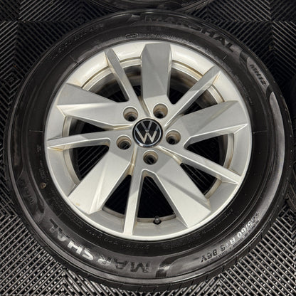 16'' GENUINE VW CADDY VIENNA ALLOY ALLOYS WHEELS TYRES 2K7601025