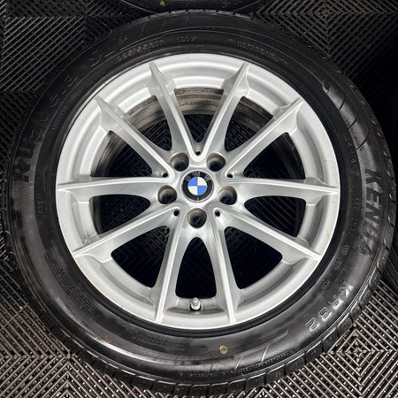 17" Bmw 5 Series 618 Silver Multispoke G30 G31 Alloy Wheel Tyres 6868217 Genuine