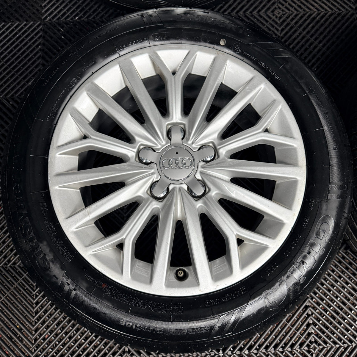 16'' Audi A3 Silver Multispoke Alloy Wheels Alloys Tyres 8V0601025BJ Genuine