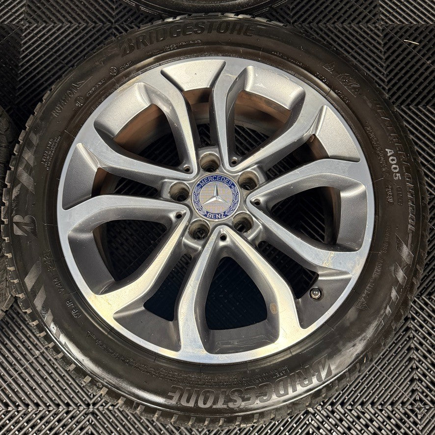 17" GENUINE MERCEDES C CLASS W205 GREY DC ALLOY WHEELS TYRES ALLOYS A2054010200