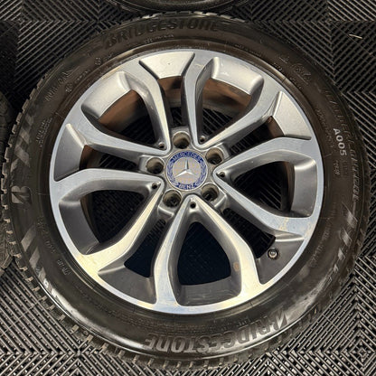17" GENUINE MERCEDES C CLASS W205 GREY DC ALLOY WHEELS TYRES ALLOYS A2054010200